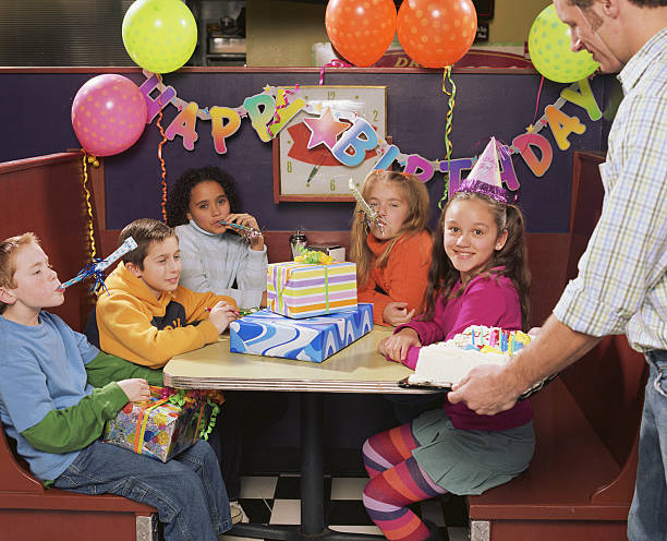 Colorful custom cake for birthday party